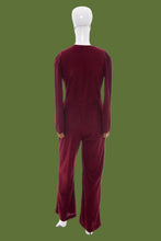 Load image into Gallery viewer, 1970s Gay Gibson Maroon Corduroy Jumpsuit – Size M