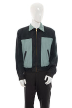 Load image into Gallery viewer, 1950's Two Tone Green Reversible Gabardine Ricky Jacket Size L