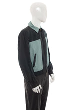 Load image into Gallery viewer, 1950's Two Tone Green Reversible Gabardine Ricky Jacket Size L