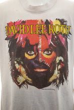 Load image into Gallery viewer, 1980's David Lee Roth White and Graphic Print Band Tee Size XL