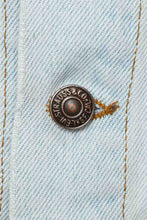 Load image into Gallery viewer, 1980's Levis Harley Davidson Light Wash Denim Jacket Size S