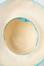Load image into Gallery viewer, 1950's Christian Dior Pastel and Natural Raffia Garden Party Hat Size M/22