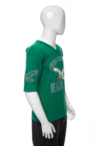 1980's Green Philadelphia Eagles Graphic Print T-Shirt Size M