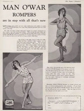 Load image into Gallery viewer, 1930's Green Linen "Man O'War" Dance Romper Size L