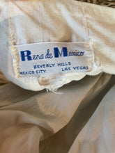 Load image into Gallery viewer, 1950's Hand Painted Mexican Strapless Party Dress Size S