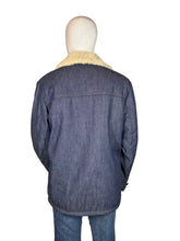 Load image into Gallery viewer, 1970&#39;s Sherpa Lined &quot;Raritan Sportswear&quot; Denim Coat - Size XL

