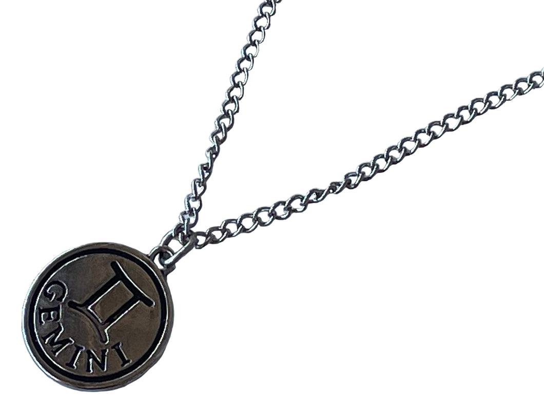 Y2K Gemini Star Sign Astrology Zodiac Necklace