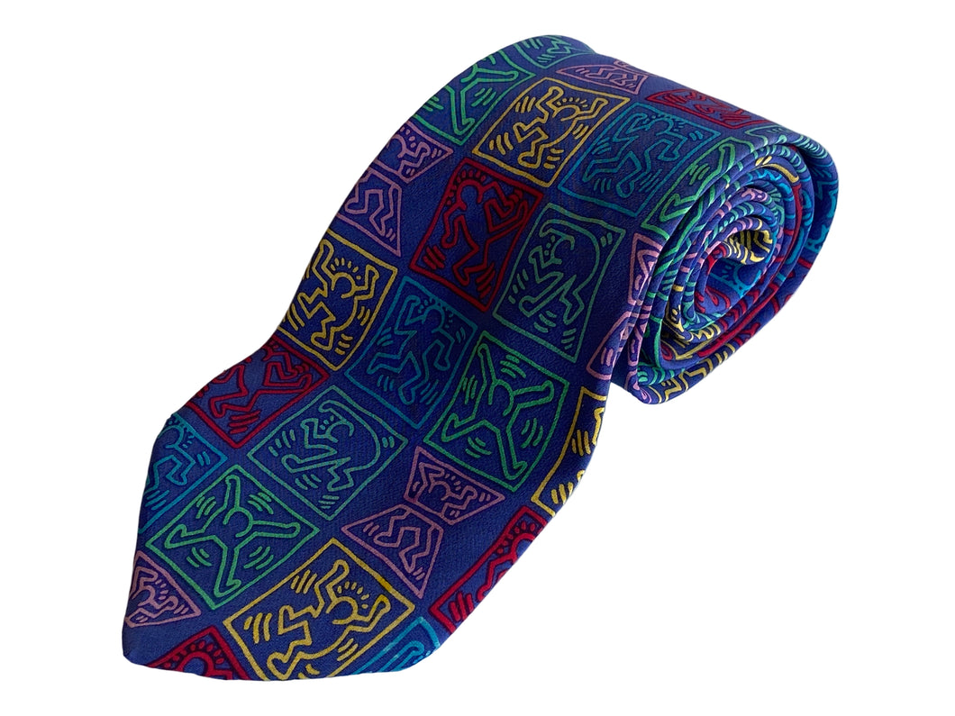 1990’s Keith Haring Playboy Silk Tie