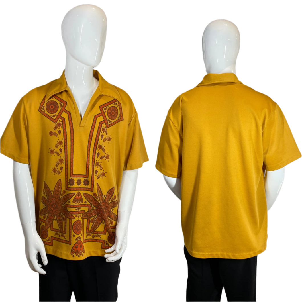 1960's Screen Printed Mar Vista Tiki Pullover Size XL