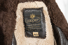 Load image into Gallery viewer, 1970&#39;s Cooper Leather Bomber Jacket Size 40
