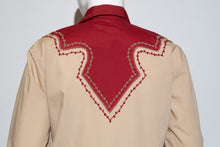 Load image into Gallery viewer, 1980&#39;s Two Tone Embellished Western Shirt - Size S/M
