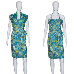 1950's Hawaiian Sarong Dress and Jacket Set Size S