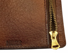 Load image into Gallery viewer, 1930's Art Nouveau Hand Tooled Leather Meeker Made Billfold
