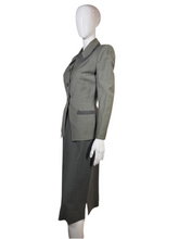 Load image into Gallery viewer, 1940&#39;s Two Tone Gray Switzer&#39;s Skirt Suit Size S
