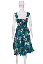 Load image into Gallery viewer, 1980&#39;s Royal Creations Hibiscus Print Cotton Aloha Dress Size S/M
