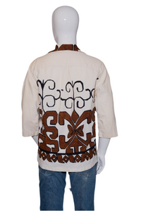 1960s Malihni Hawaiian Tiki Tunic L