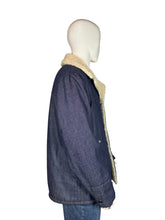Load image into Gallery viewer, 1970&#39;s Sherpa Lined &quot;Raritan Sportswear&quot; Denim Coat - Size XL
