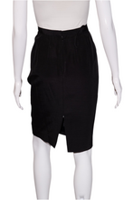 Load image into Gallery viewer, 1980&#39;s Sassy Black and White Skirt Suit Size S

