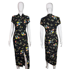 Load image into Gallery viewer, 1990’s Floral Rayon Dress Size M
