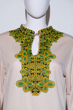 Load image into Gallery viewer, 1960&#39;s Don Manuel Screen Printed Poly Dress
