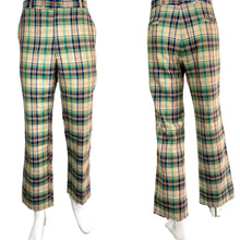 Load image into Gallery viewer, 1970&#39;s Plaid Linen Pants Size 36W
