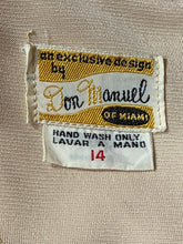 Load image into Gallery viewer, 1960&#39;s Don Manuel Screen Printed Poly Dress
