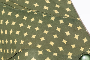 1940's Green & Chartreuse Capelet Day Dress - Size M