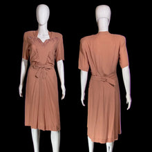 Load image into Gallery viewer, 1940s Lewin's Dusty Pink Sequined Evening Dress – Size M
