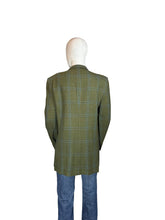 Load image into Gallery viewer, 1960&#39;s Plaid Olive Suit Jacket - Size 42 L
