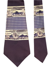 Load image into Gallery viewer, 1930&#39;s Deluxe Hollyvogue Southwestern Landscape Silk Tie
