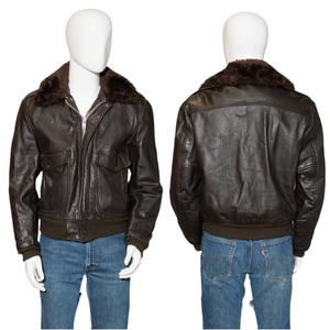 1970's Cooper Leather Bomber Jacket Size 40