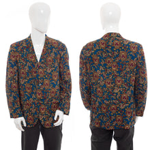 Load image into Gallery viewer, 1950&#39;s Mavest for Benoit&#39;s Navy Paisley Print Jacket Size L/XL
