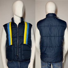 Load image into Gallery viewer, 1980s Tri-Tone Puffy Ski Vest – Size L
