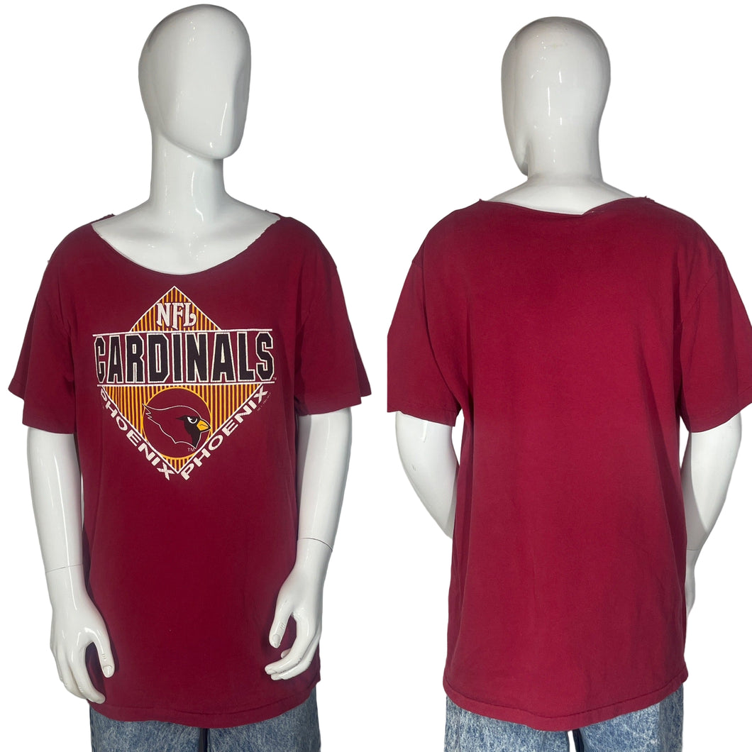 1991 Chopped Phoenix Cardinals Tee Size XL