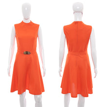 Load image into Gallery viewer, 1960&#39;s Gay Gibson Orange Mini Dress Size S
