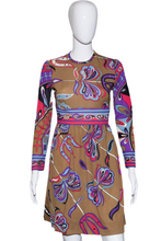 Load image into Gallery viewer, 1960&#39;s Abstract Butterfly Mini Dress - Size S
