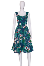 Load image into Gallery viewer, 1980&#39;s Royal Creations Hibiscus Print Cotton Aloha Dress Size S/M
