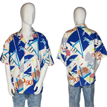Load image into Gallery viewer, 1980&#39;s Ocean Pacific Surf Print Cotton Button Up Size L/XL
