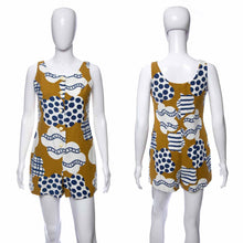 Load image into Gallery viewer, 1960&#39;s Byer California Multicolor Abstract Print Romper Size M
