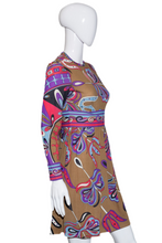 Load image into Gallery viewer, 1960&#39;s Abstract Butterfly Mini Dress - Size S
