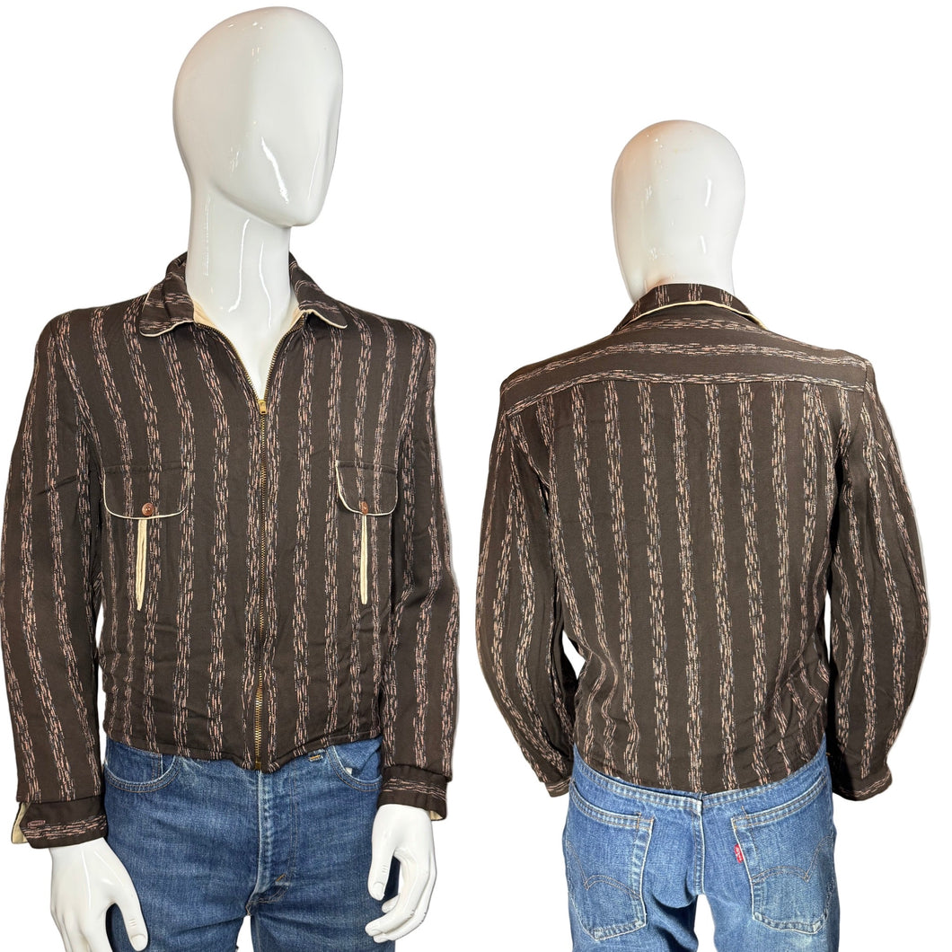 1940's Reversible Rayon Ricky Jacket - Size S