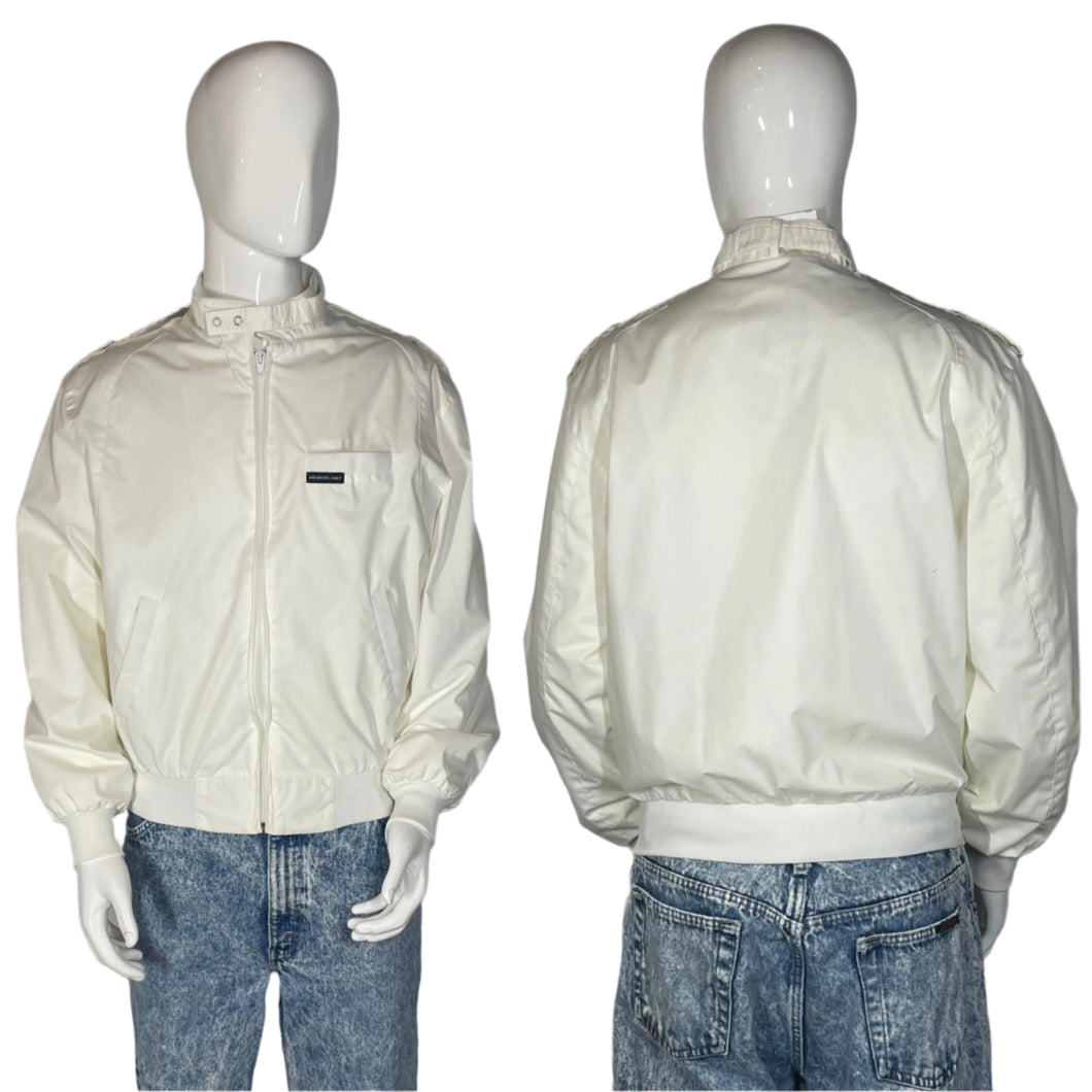 1980's White Member's Only Jacket Size M