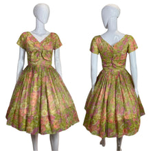 Load image into Gallery viewer, 1960&#39;s Pastel Floral Gigi Young Party Dress Size XS
