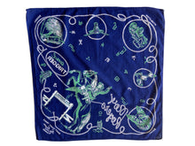 Load image into Gallery viewer, 1950&#39;s Many Happy Trails Roy Rogers and Trigger Promo Bandana 18X18.5
