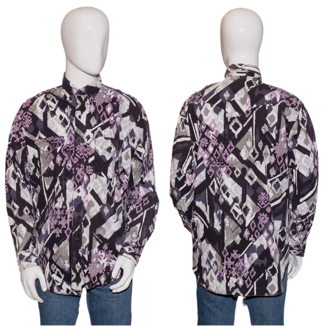 1990's Wrangler Western Shirt Size L