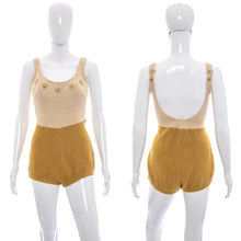 Load image into Gallery viewer, 1950&#39;s Robby Len Brown Knit Bathing Suit Size M
