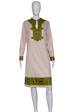 Load image into Gallery viewer, 1960&#39;s Don Manuel Screen Printed Poly Dress
