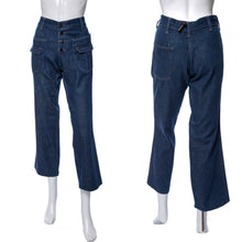Load image into Gallery viewer, 1970&#39;s Dark Wash Denim Jeans Size M/L
