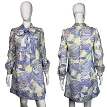 Load image into Gallery viewer, Front and back views of a patterned dress on a white background
