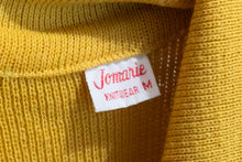 Load image into Gallery viewer, 1940&#39;s Yellow and Brown Knit Day Dress Size S
